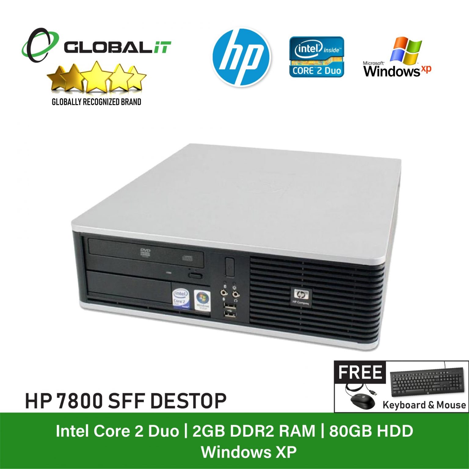 HP Compaq 7800 C2D SFF (Refurbished) - Global Group