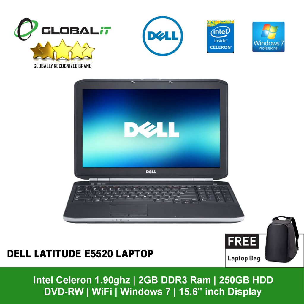 DELL Latitude E5520 Celeron 4GB 新品HDD2TB DVD-ROM 無線LAN フルHD