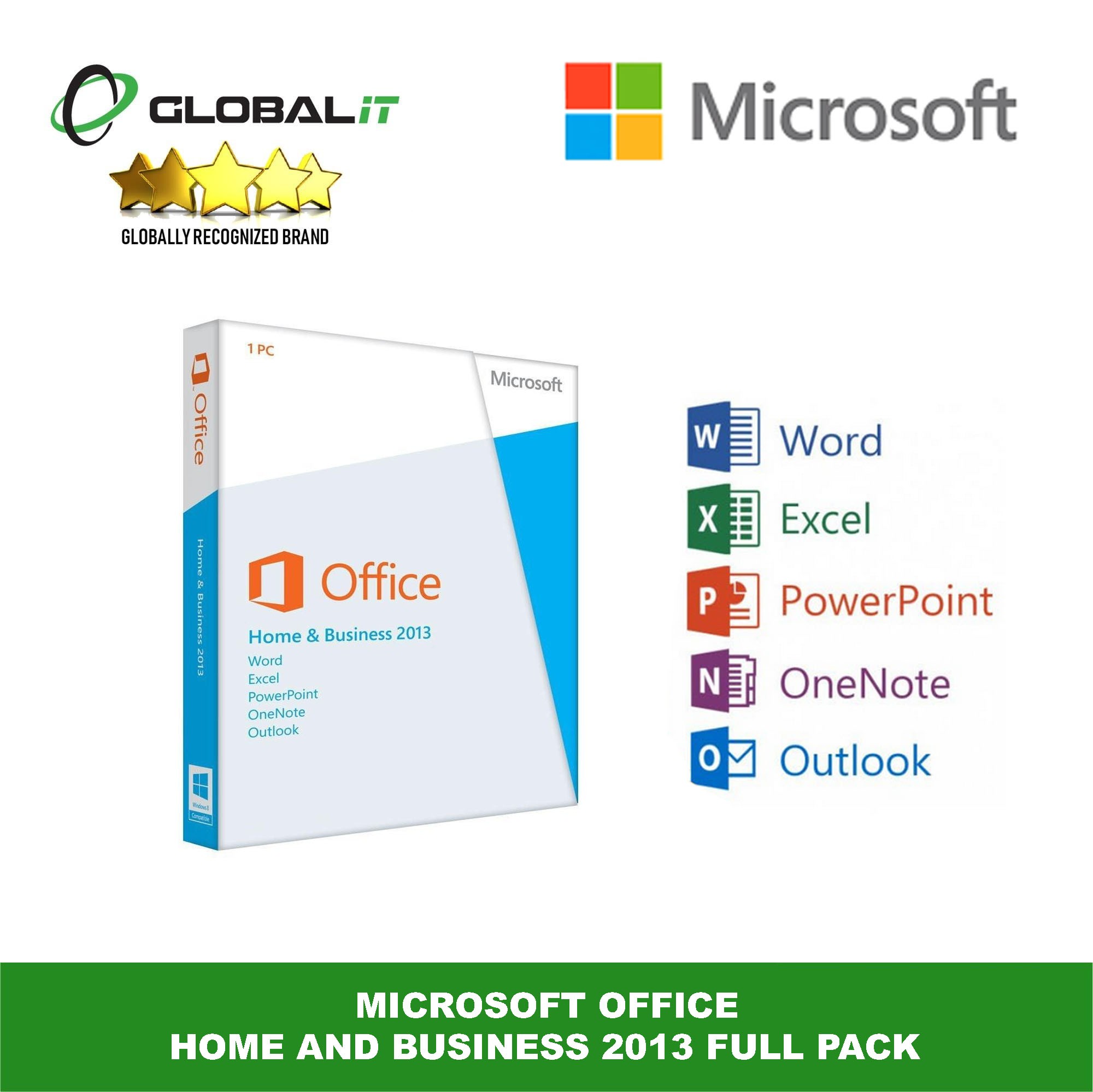 Office Business ORIGINAL LICENSE (Refurbished) Global Group Microsoft Home 2013 - and