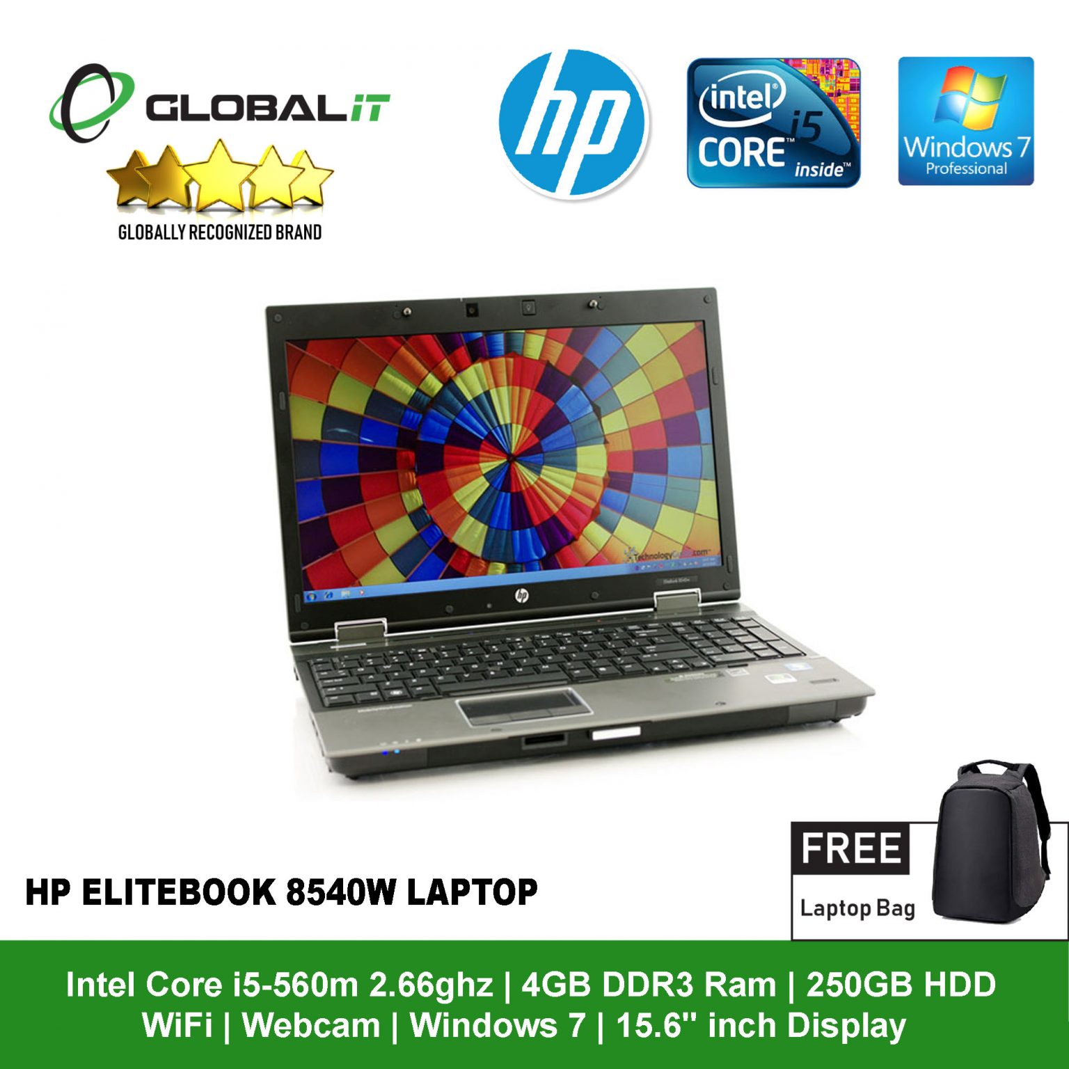 Hp Elitebook 8540w I5 156 Refurbished Global Group 9468