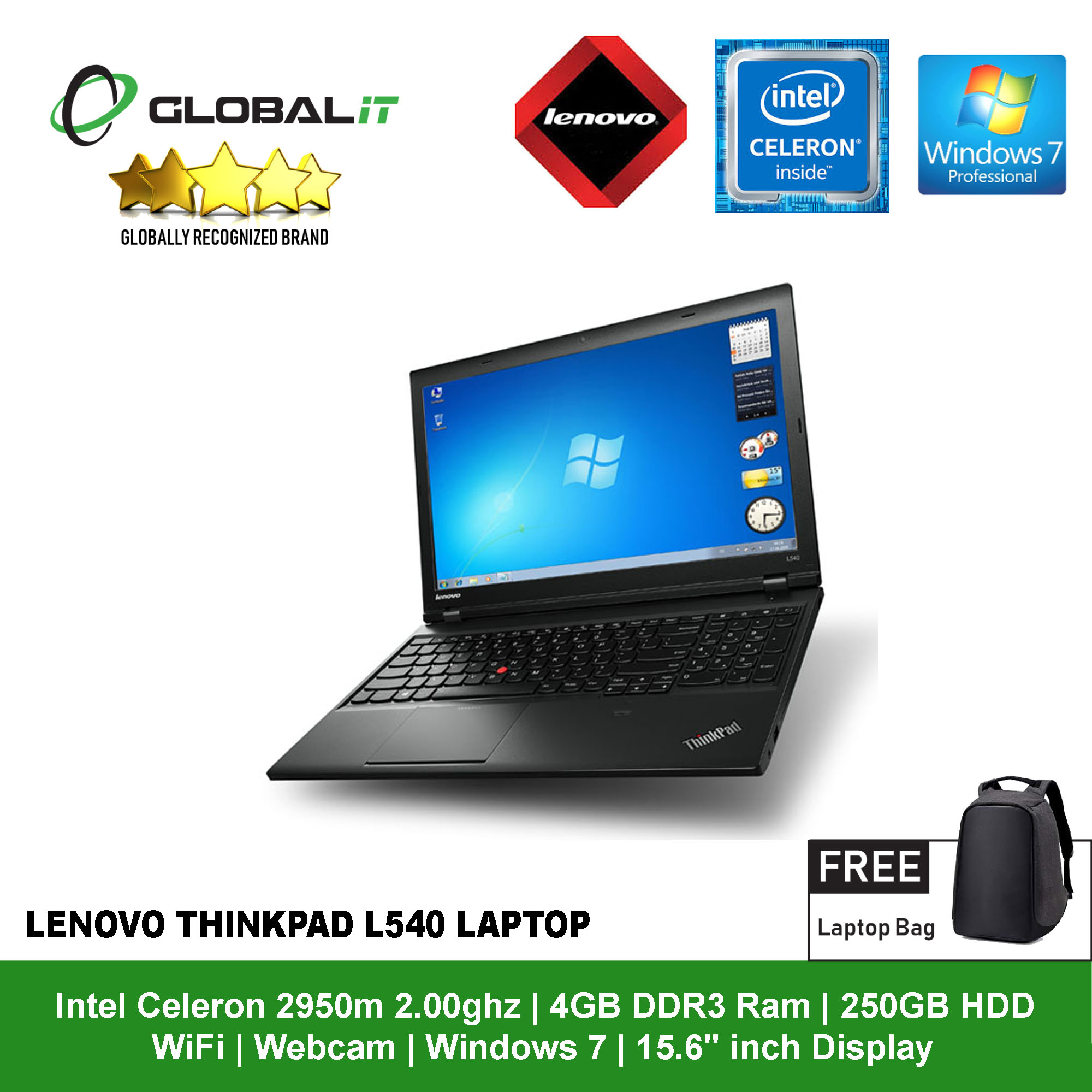 Lenovo ThinkPad L540 i7 8GB HDD250GB DVD-ROM 無線LAN Windows10 64bit WPSOffice 15.6インチ  パソコン  ノートパソコン液晶156型HD