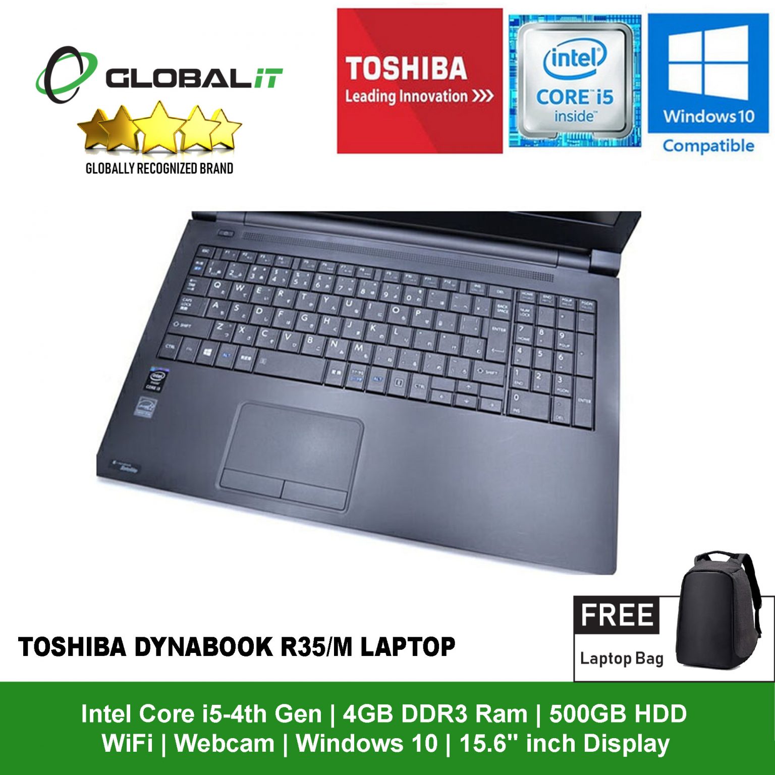 TOSHIBA dynabook R35 Celeron 4GB HDD250GB DVD-ROM テンキー 無線LAN Windows10  64bitWPSOffice 15.6インチ パソコン ノートパソコン液晶156型HD - ノートPC