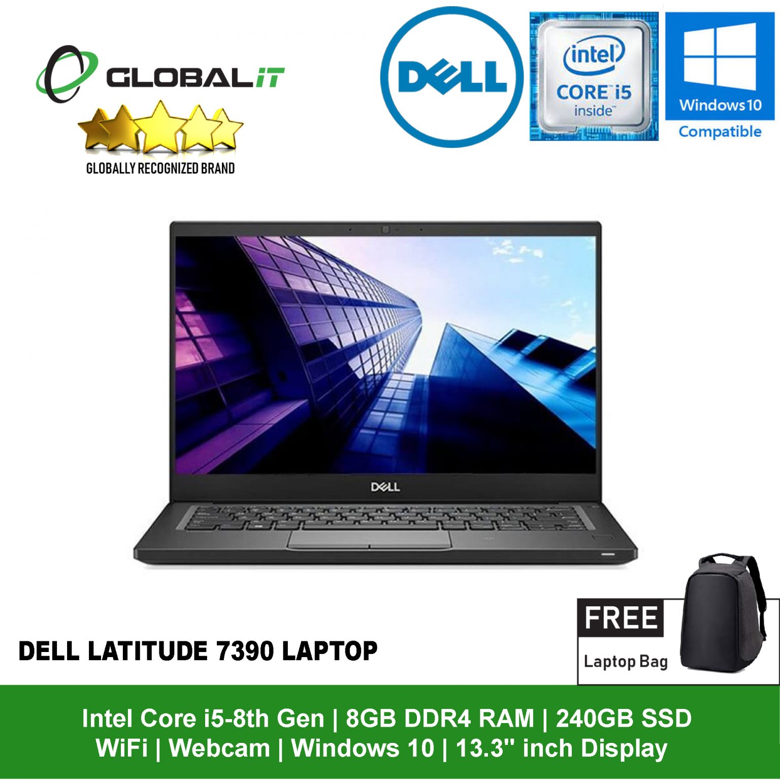 Dell Latitude 7390 Laptop Intel Core I5-8th Gen 13.3